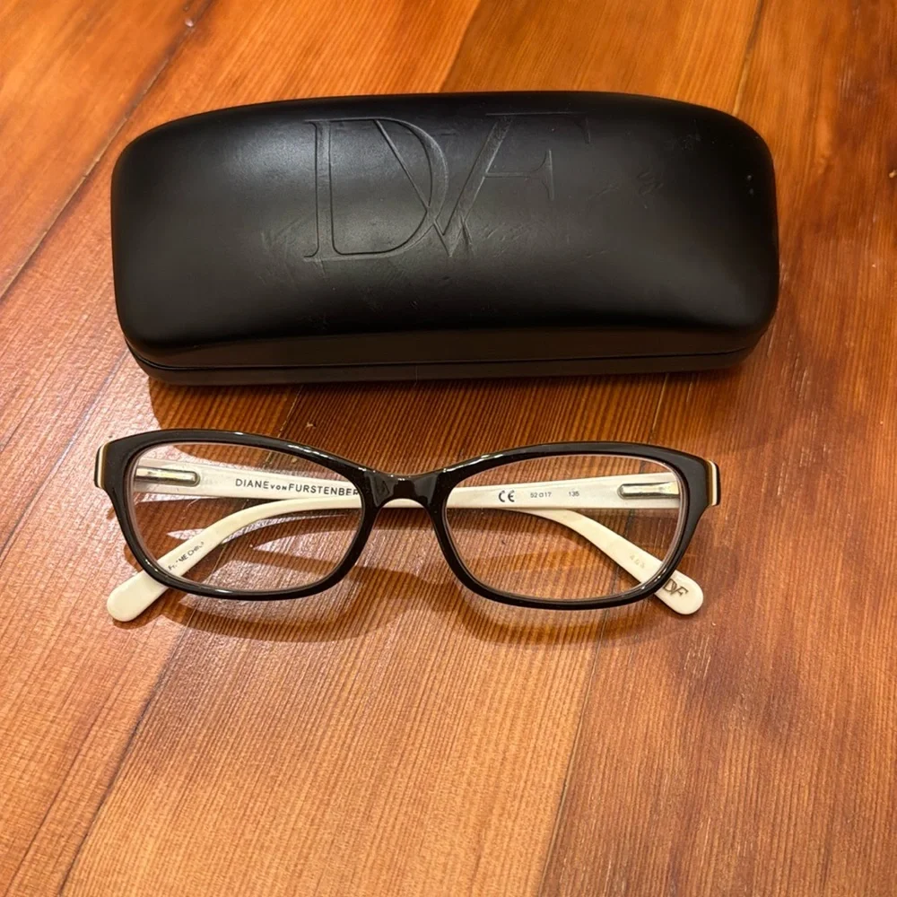 Diane Von Furstenberg DVF5047 Eyeglasses Brown & Cream